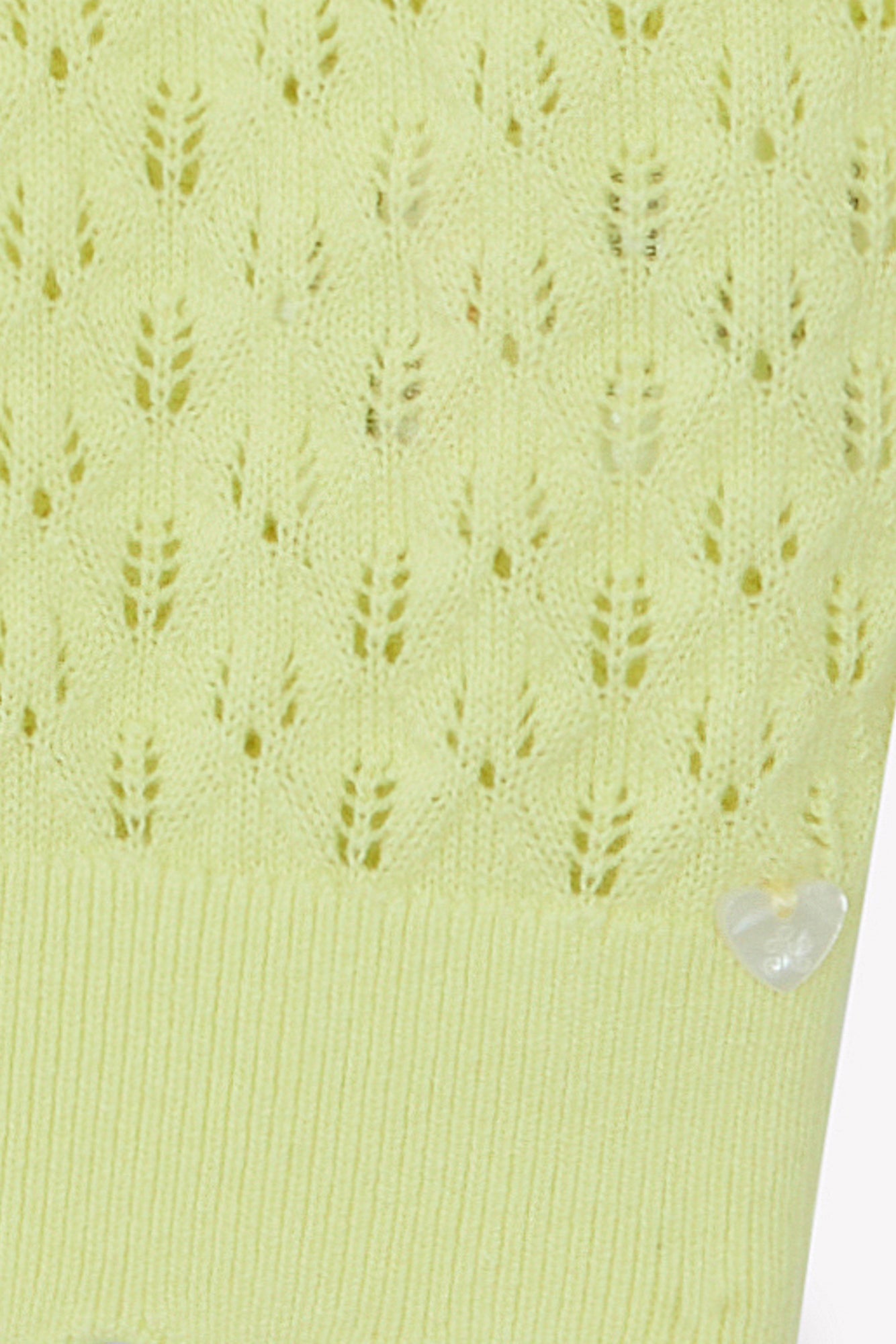 Strickjacke – durchbrochene Baumwolle in Zitrusfrüchten