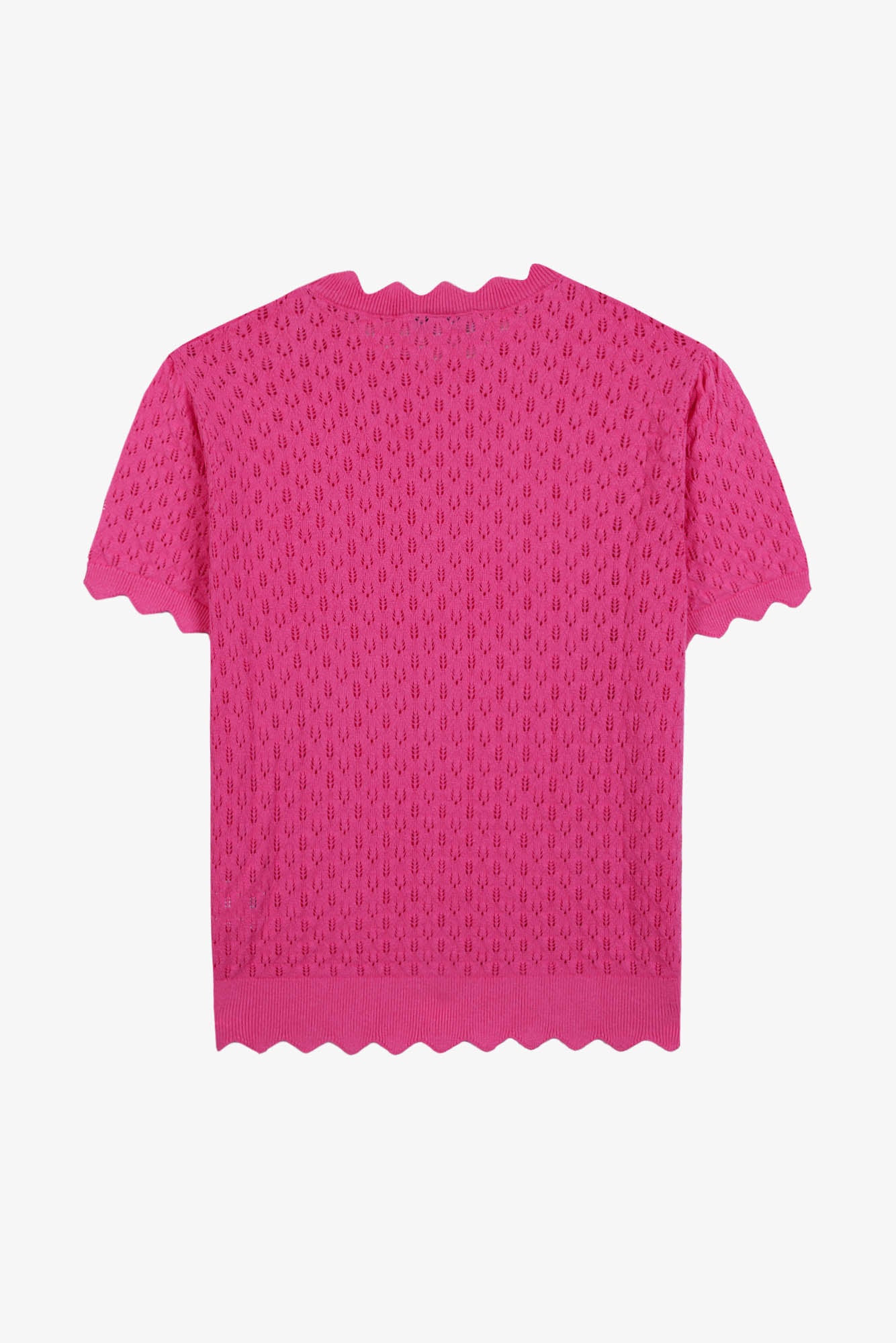 Maglia Donna -  Rosa cotone traforato