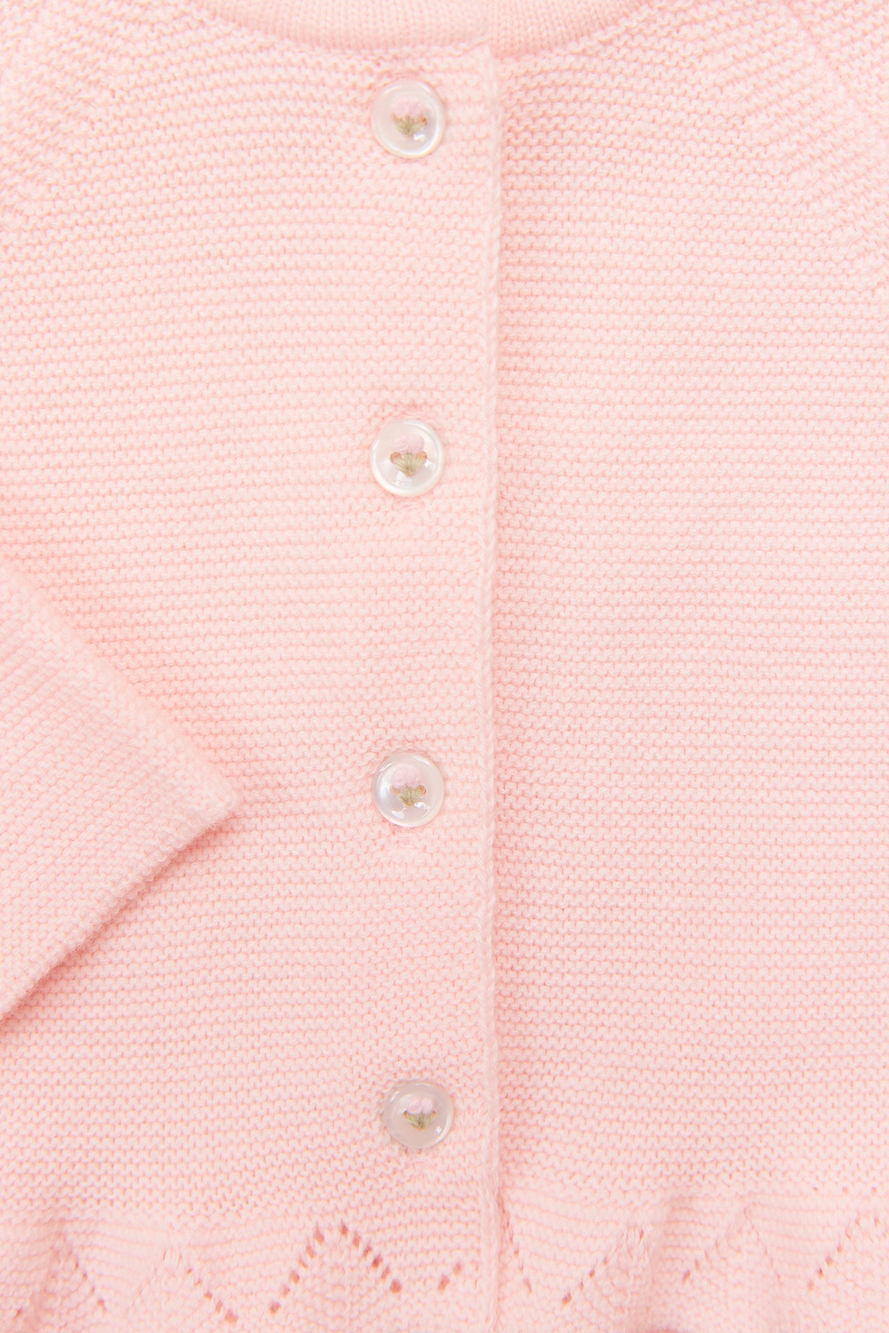 Chaqueta - Rosa algodon Cuello redondo