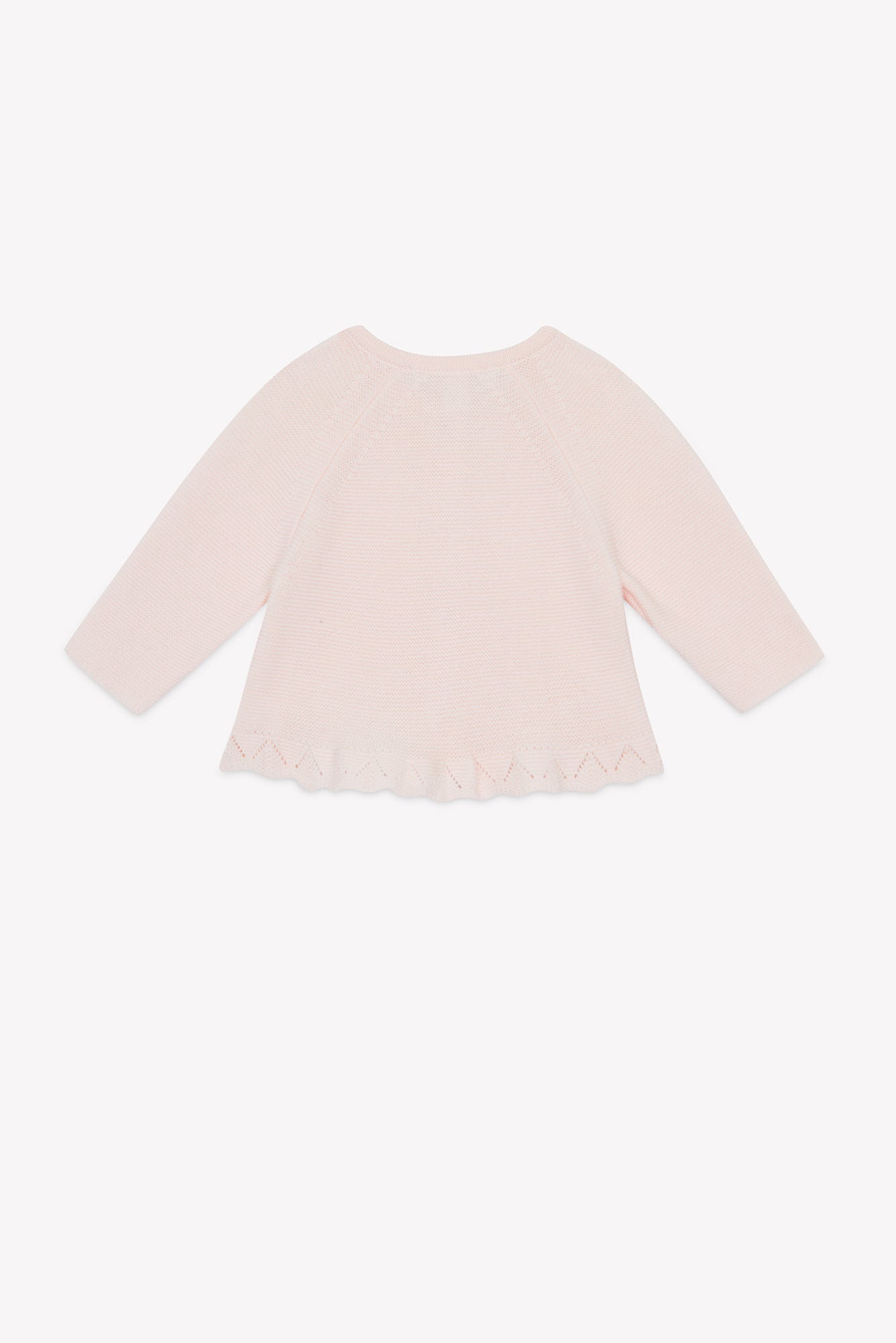 Chaqueta - Rosa algodon Cuello redondo