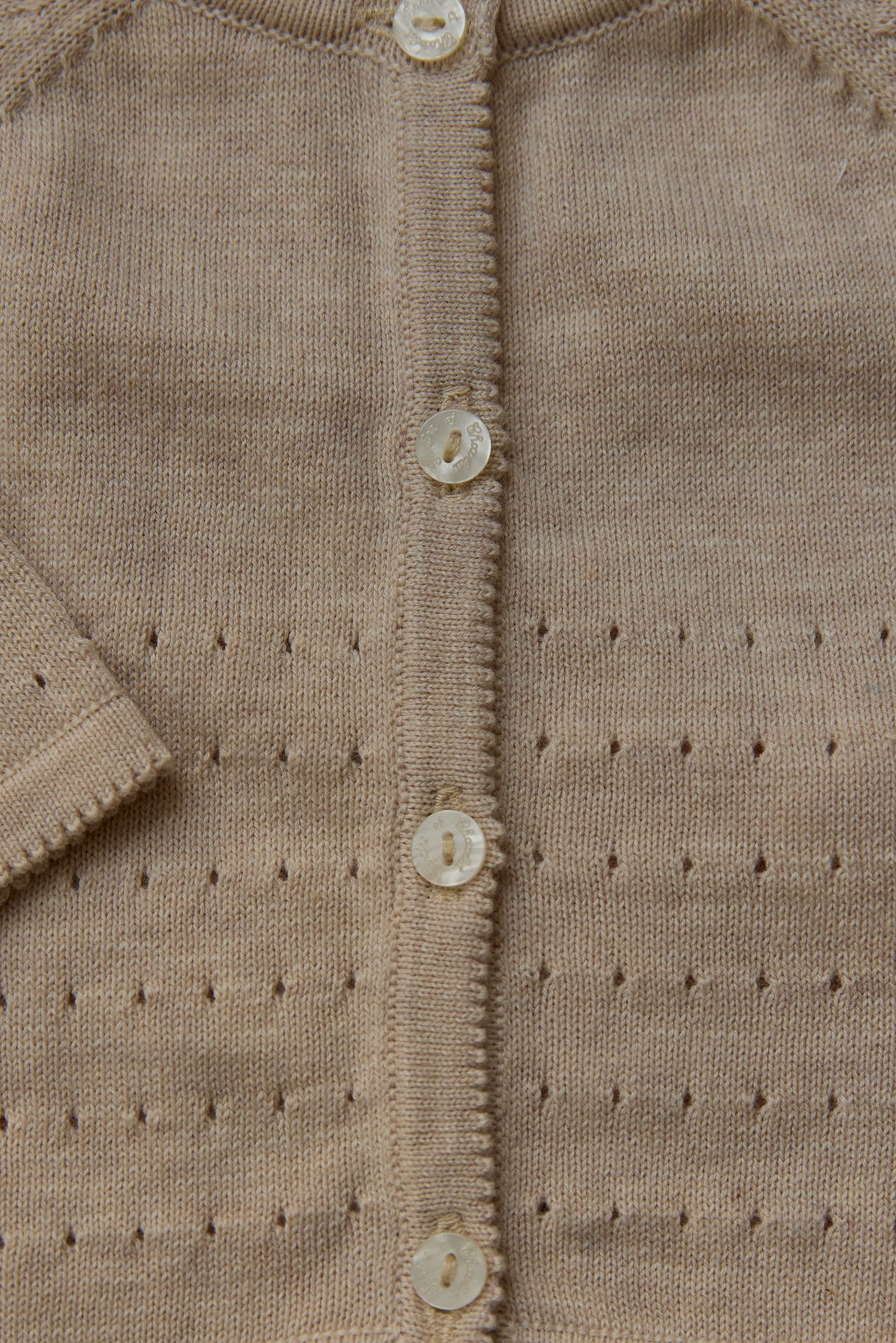 Weste - Beige Heidekraut durchbrochen