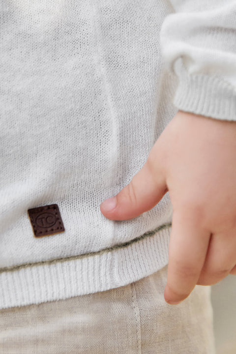 Gilet - Ecru lin - Image principale