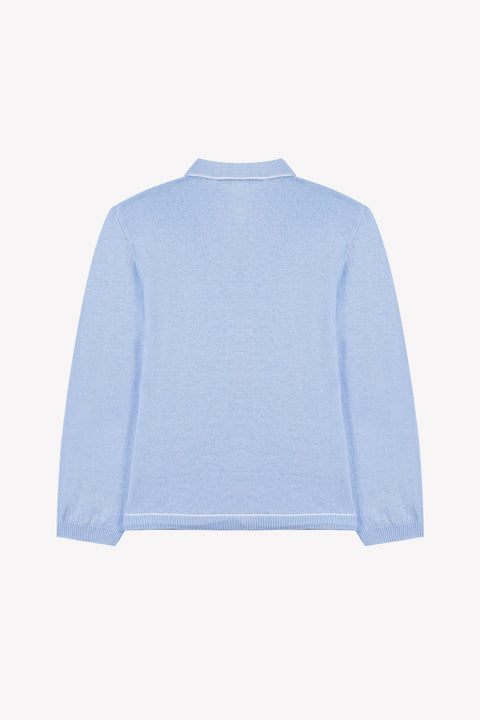 Gilet - Bleu nuage lin - Image principale