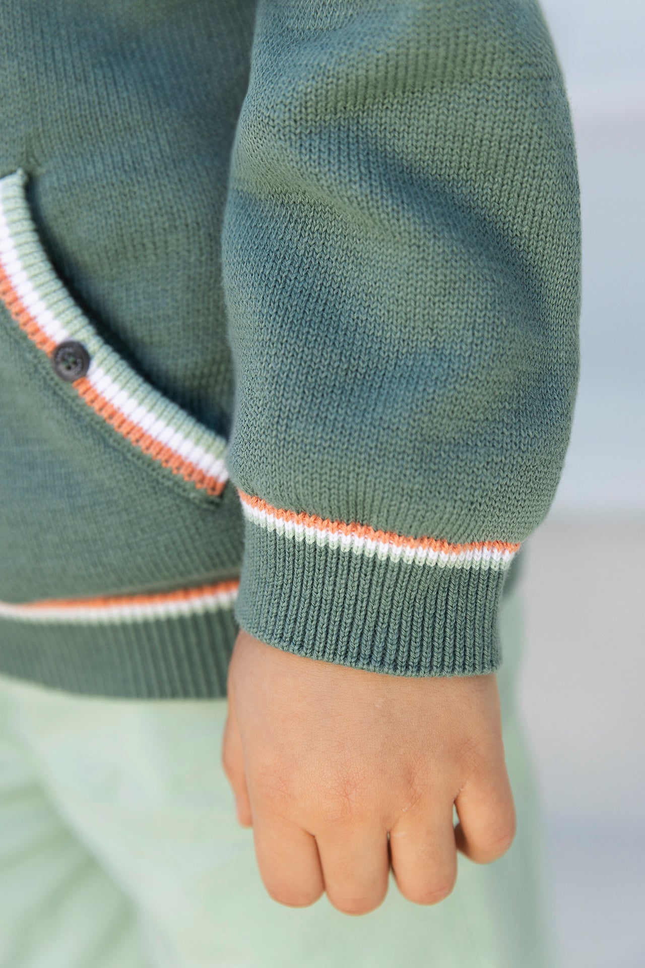 Cardigan - Cotton khaki
