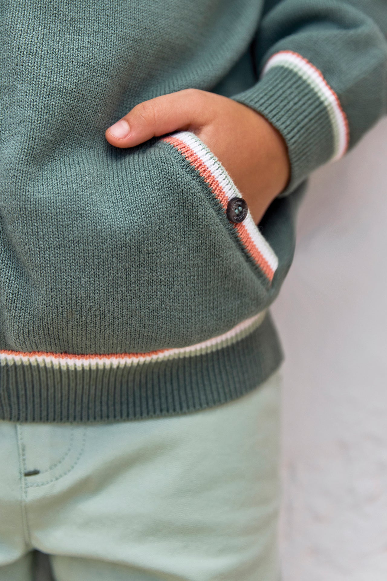 Weste – Khakifarbene Baumwolle