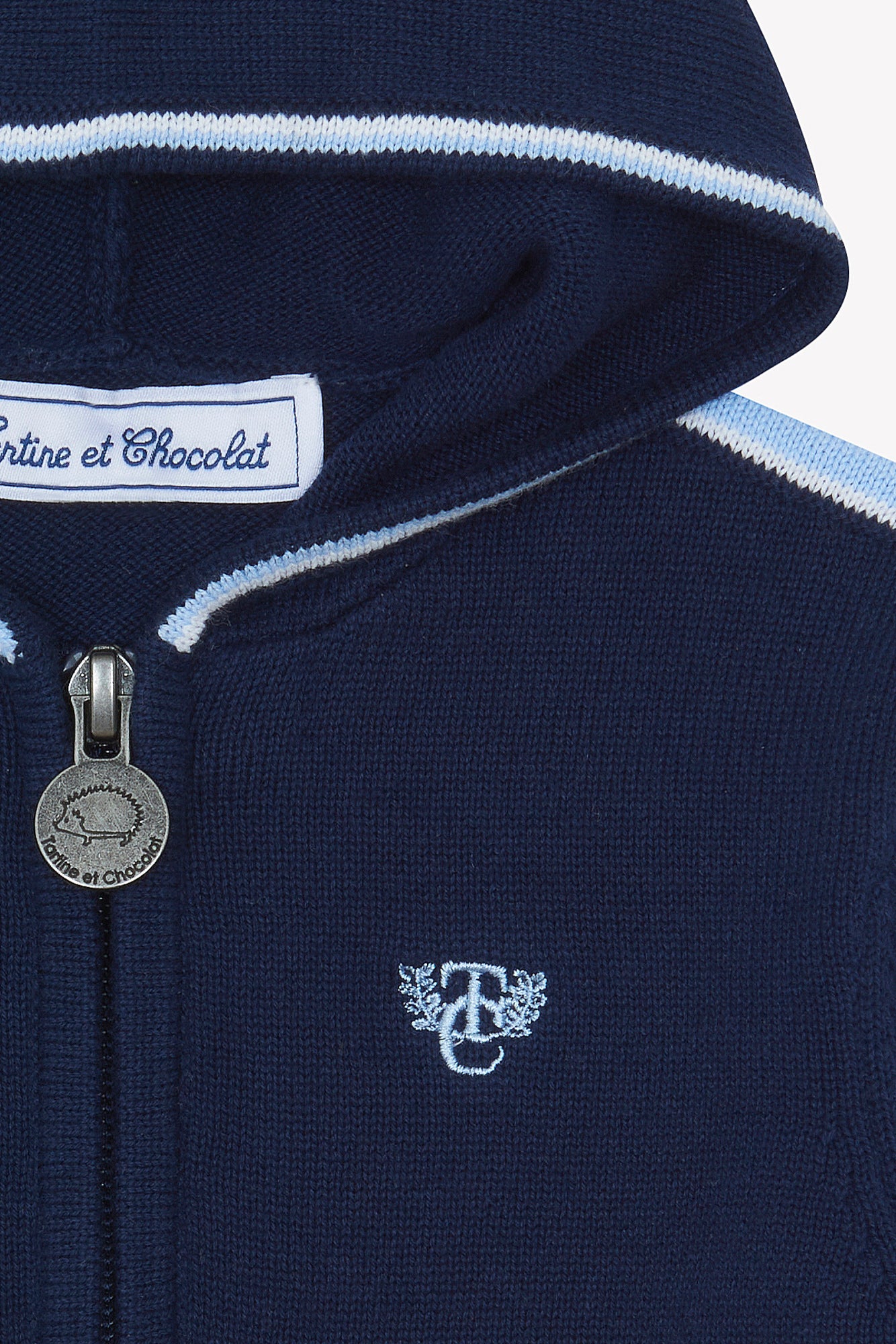 Maglia - Blu navy  cotone Cappuccio