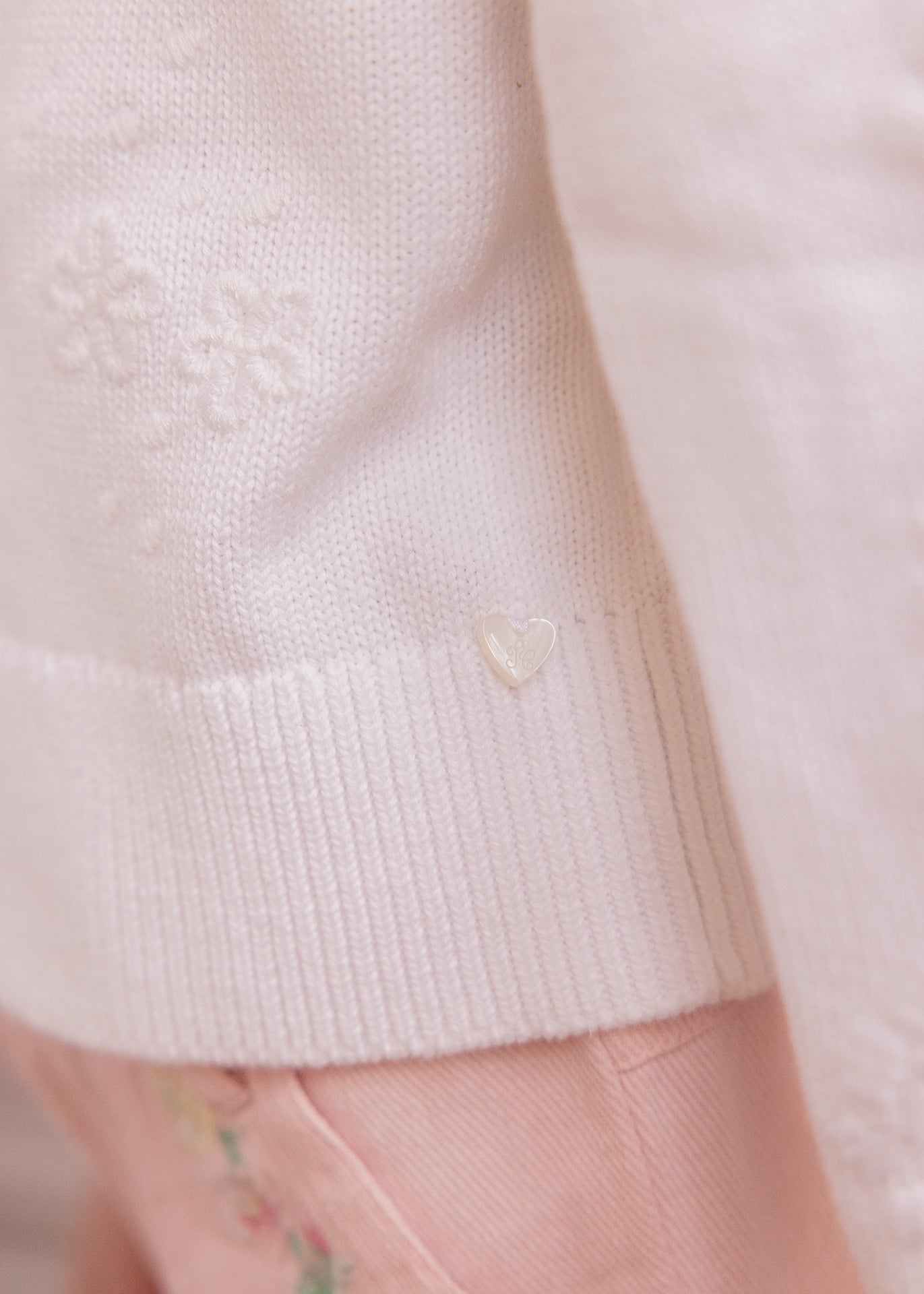 Cardigan - White cotton