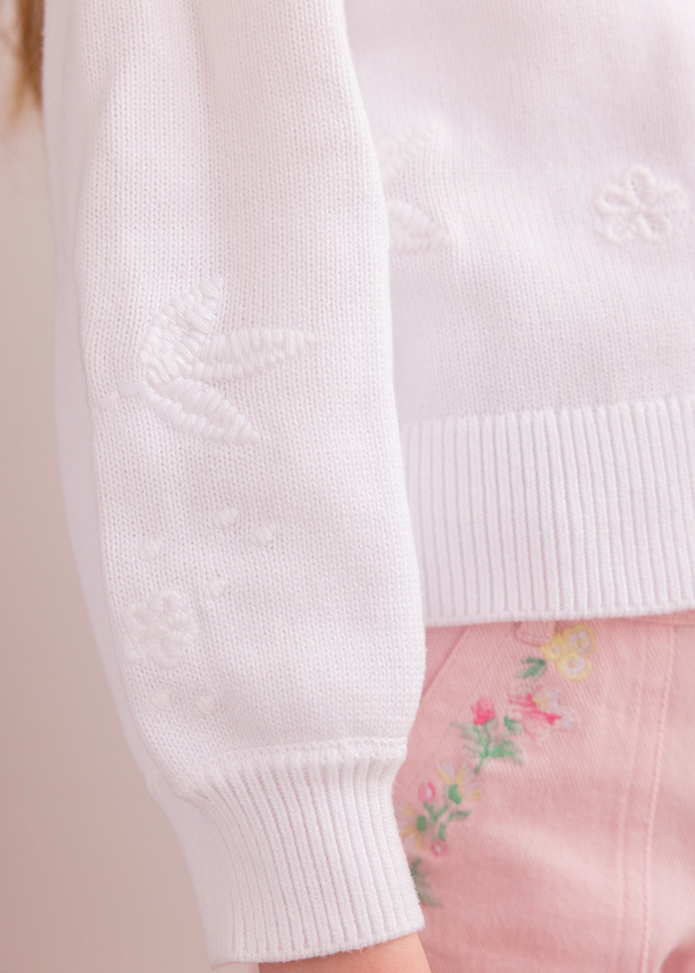 Cardigan - White cotton