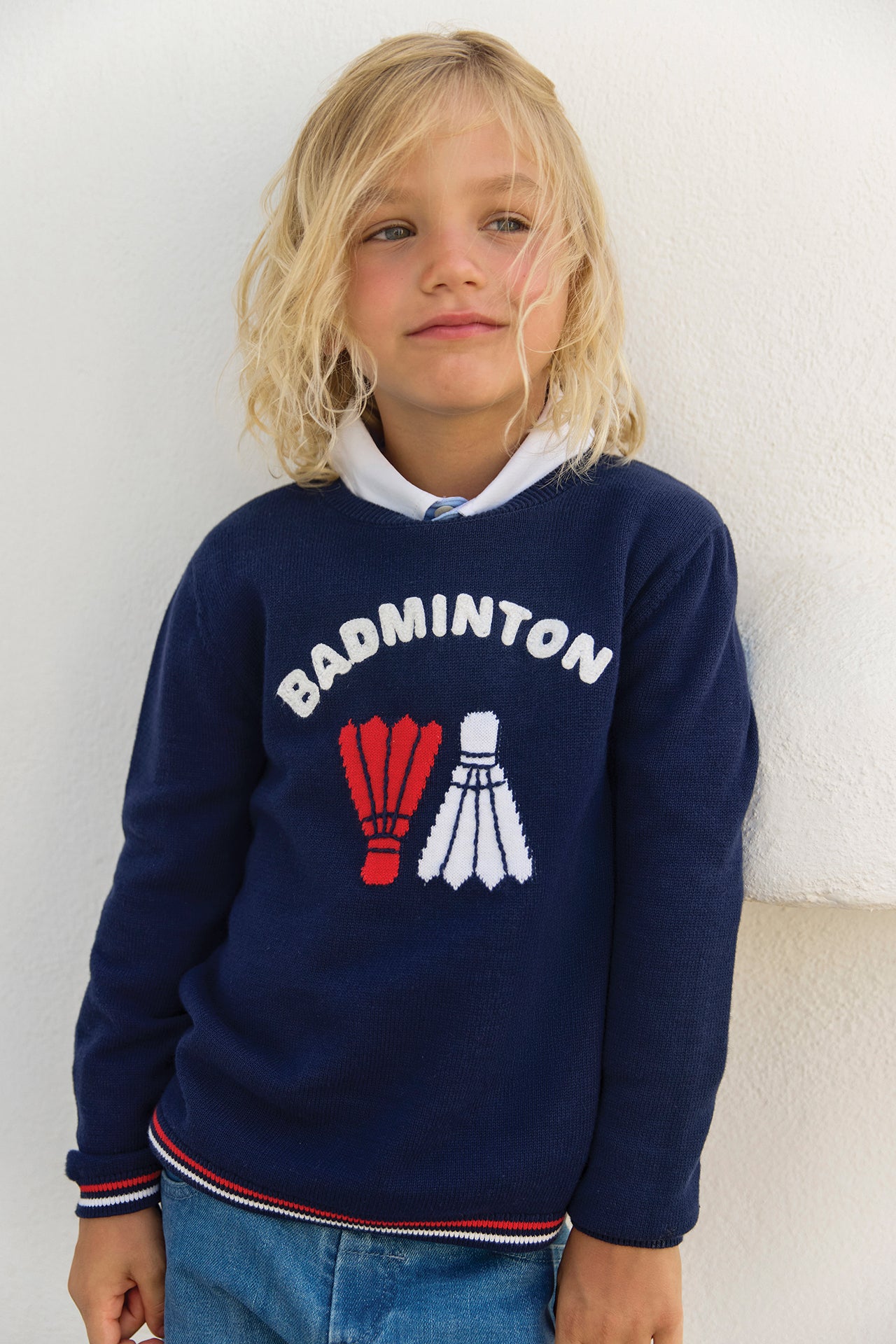 Jersey - Azul marino Ilustración bádminton