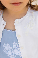 Cardigan - White cotton Embrodery