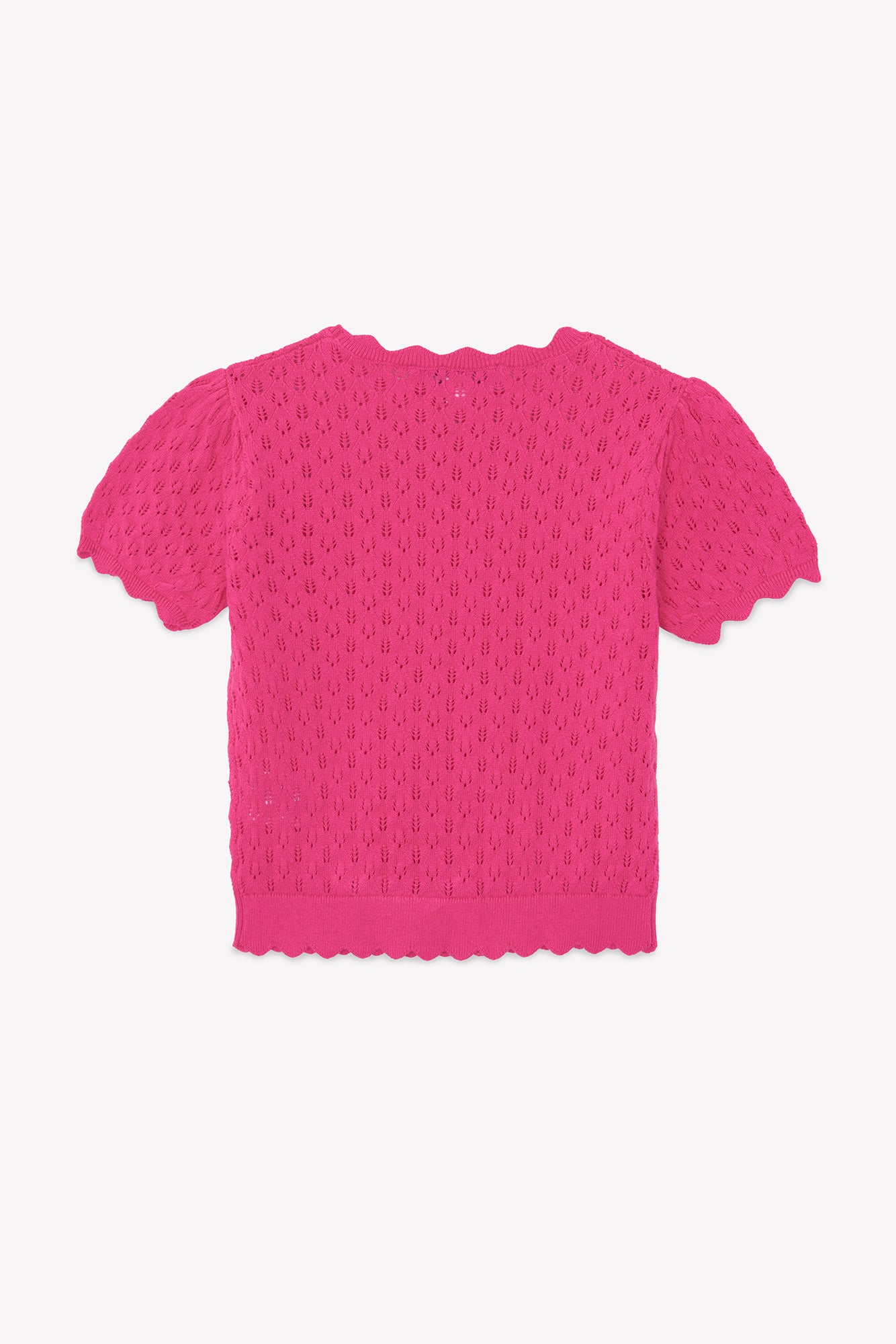 Trui - Rood opengewerkte katoen