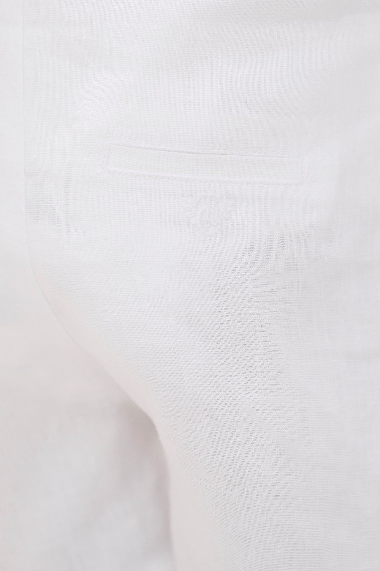 Salopette courte - Blanc lin cérémonie