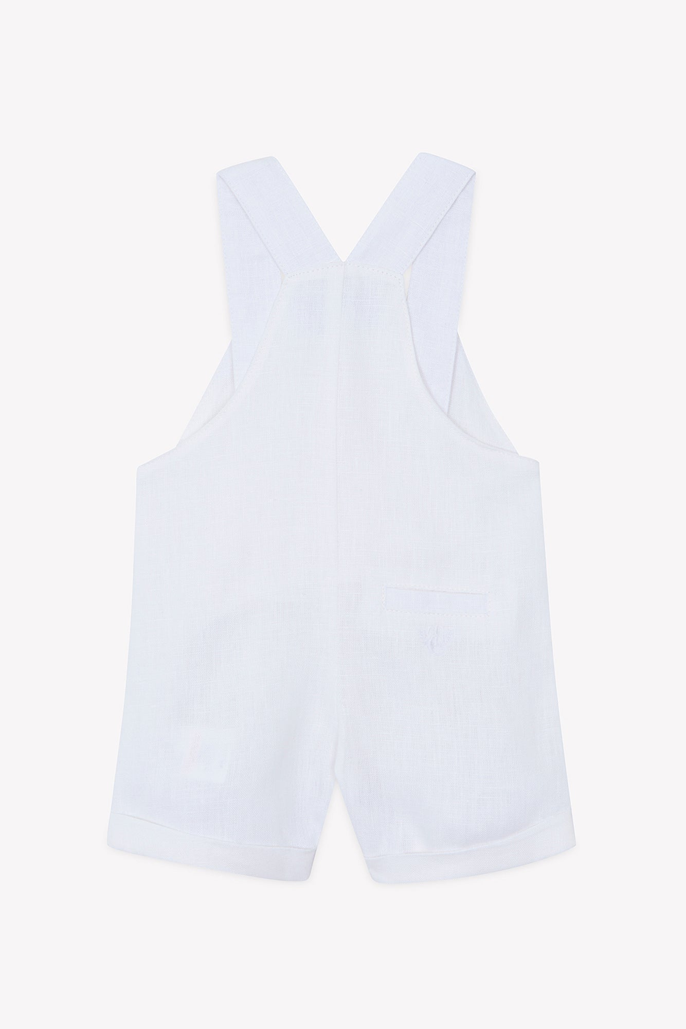 Kurze Overalls - Weiss Leinen Zeremonie