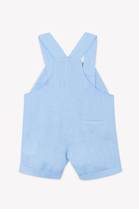 Kurze Overalls - Blau Wolke Leinen Zeremonie - Image principale