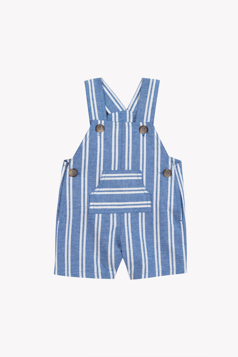 Salopette - Azur coton rayures - Image principale