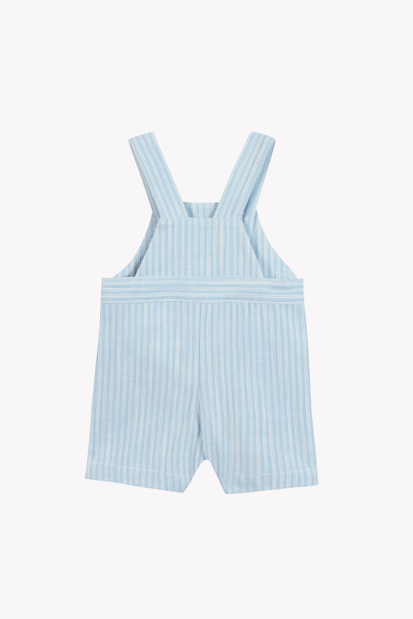 Korte overall - Blauw wolk Streeps