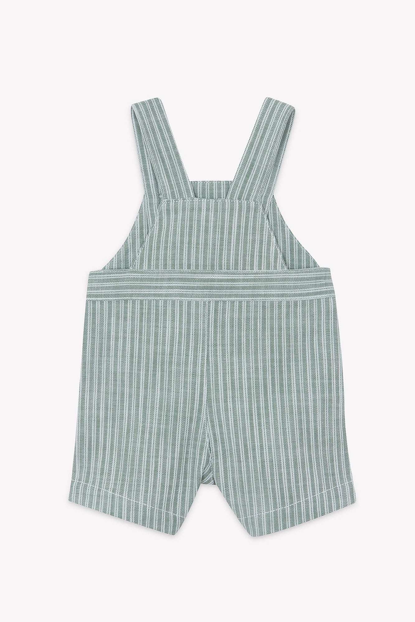Korte overall - Kaki katoen Streeps