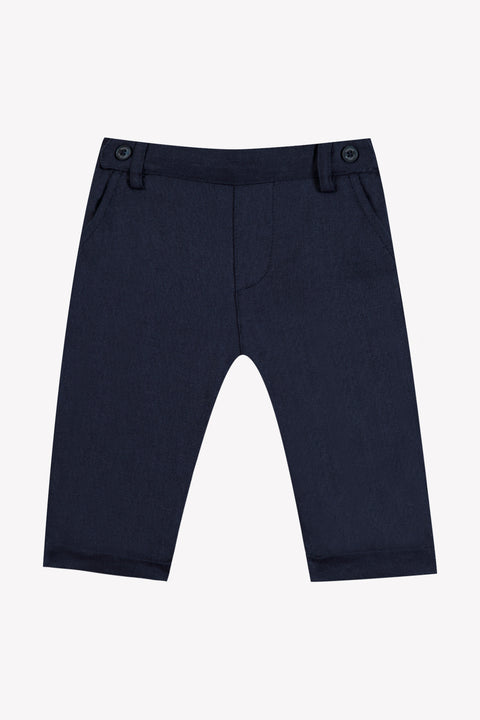 Pantalon - Marine lin cérémonie - Image principale