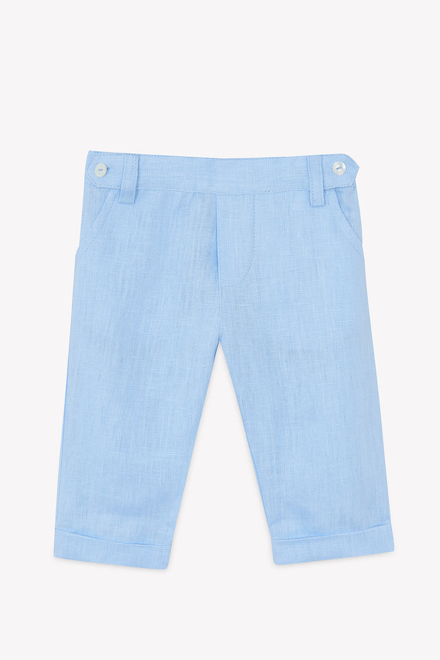Hosen - Blau Wolke Leinen Zeremonie - Image principale
