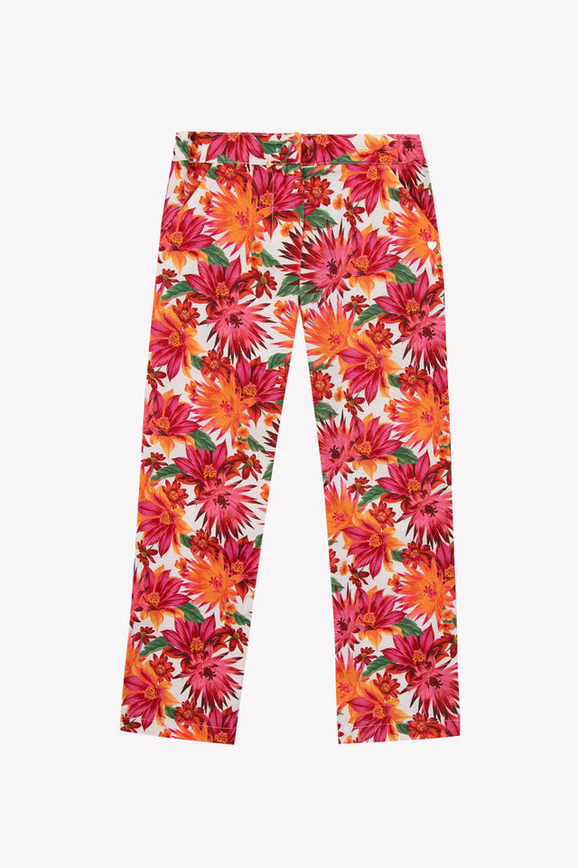 Pantaloni - Cotone stampato floreale - Image principale
