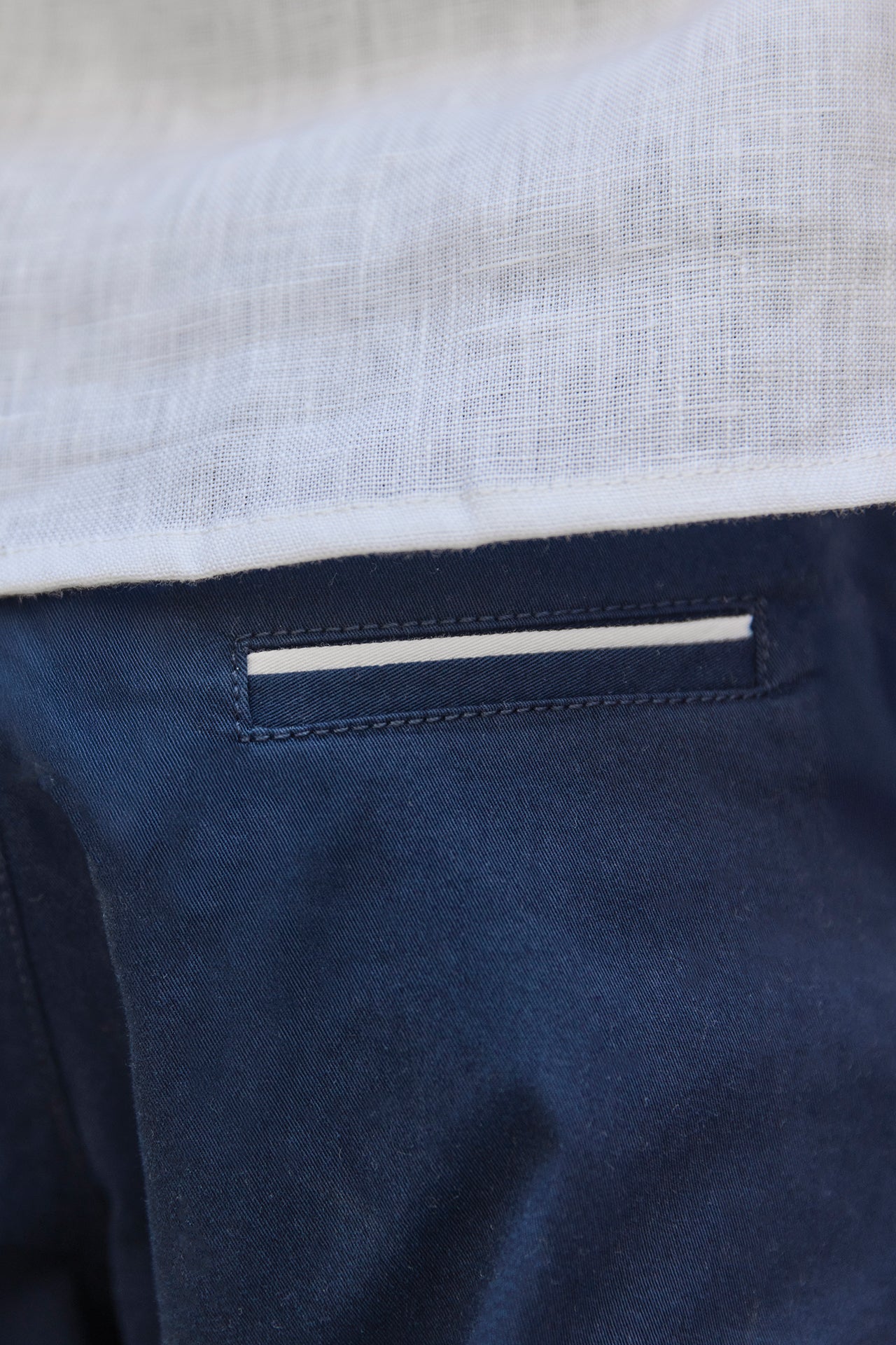 Hosen - Marineblau Baumwolle Zeremonie