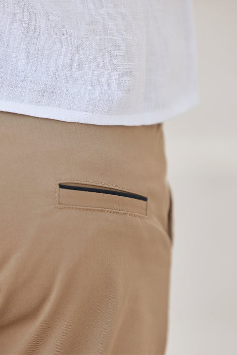 Pantalon - Arena de algodón Ceremonia - Image principale
