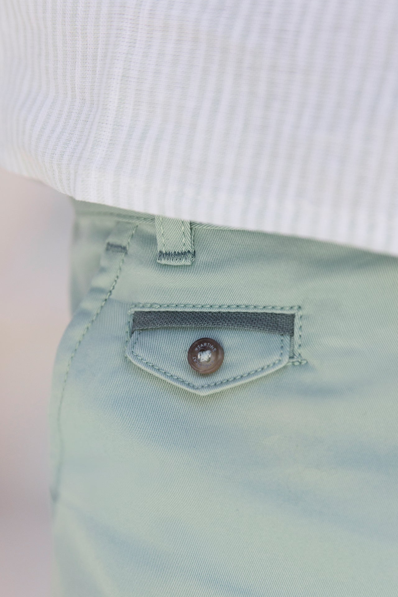 Trousers - Cotton sage