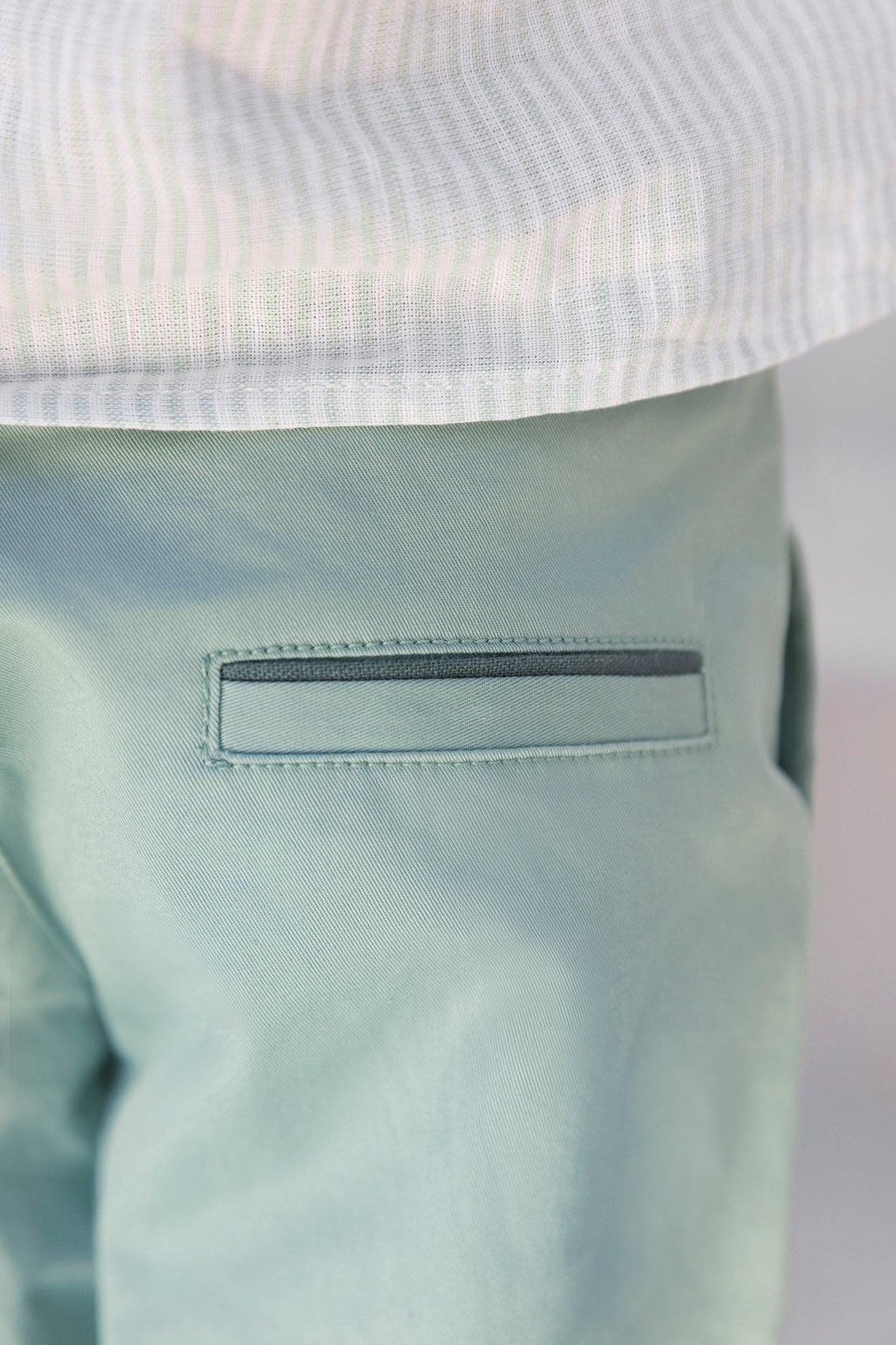 Trousers - Cotton sage