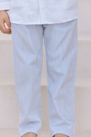 Trousers - Blue cloud Stripes cotton