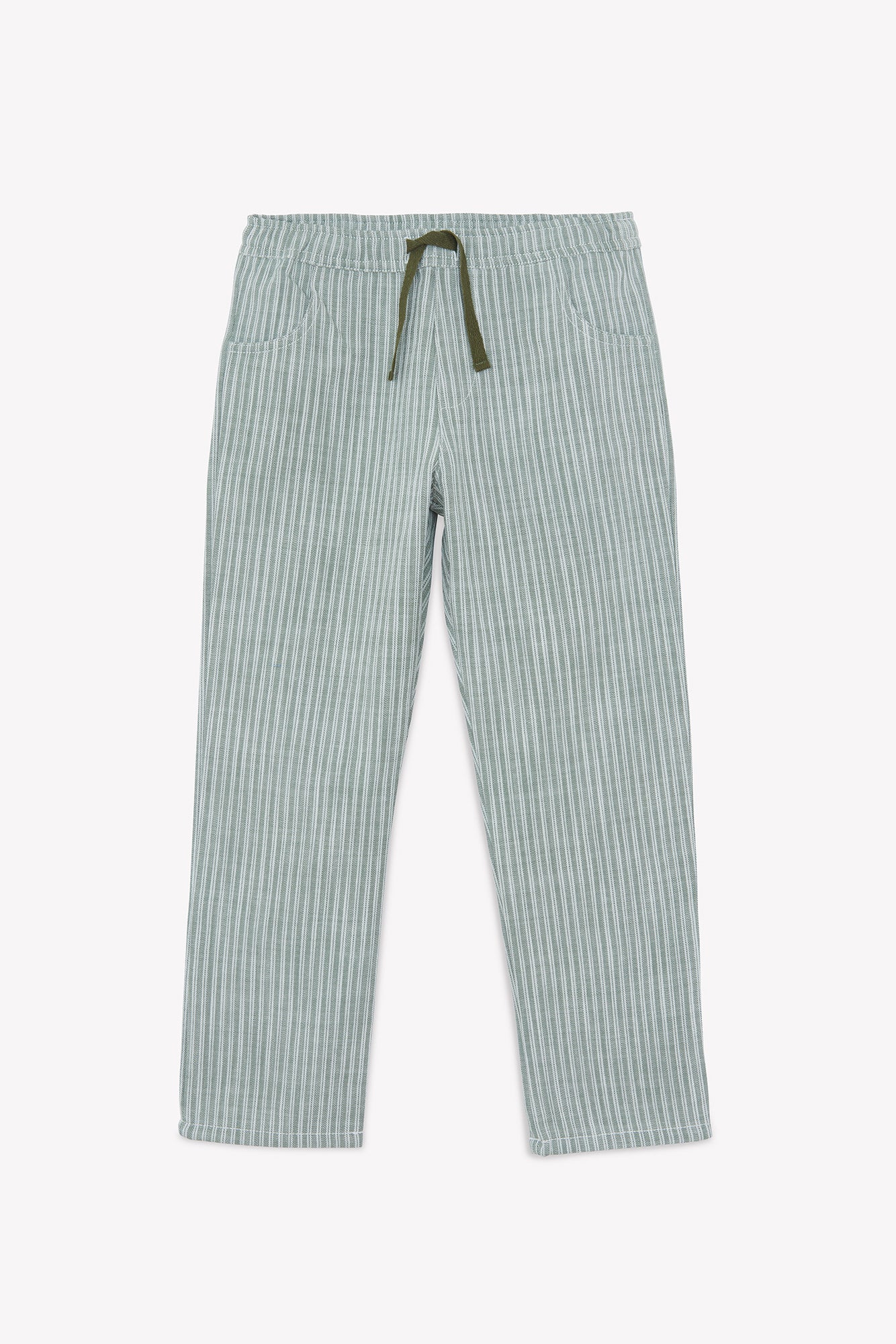 Hose – Khakifarbene Baumwolle Streifens