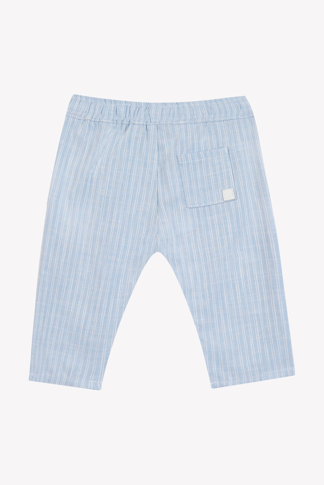 Pantalon - Bleu coton bord de mer