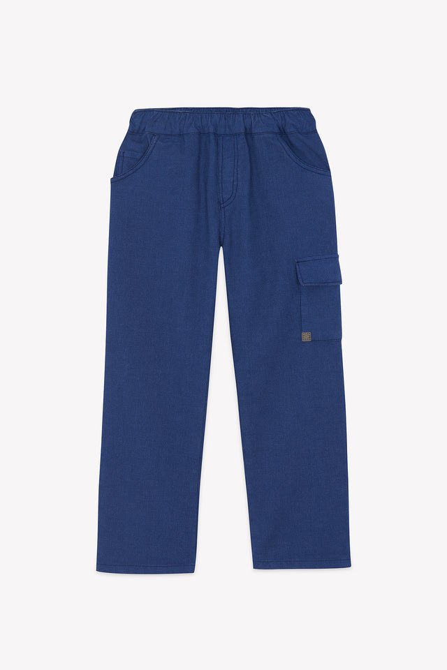 Pantalon - Bleu coton - Image principale