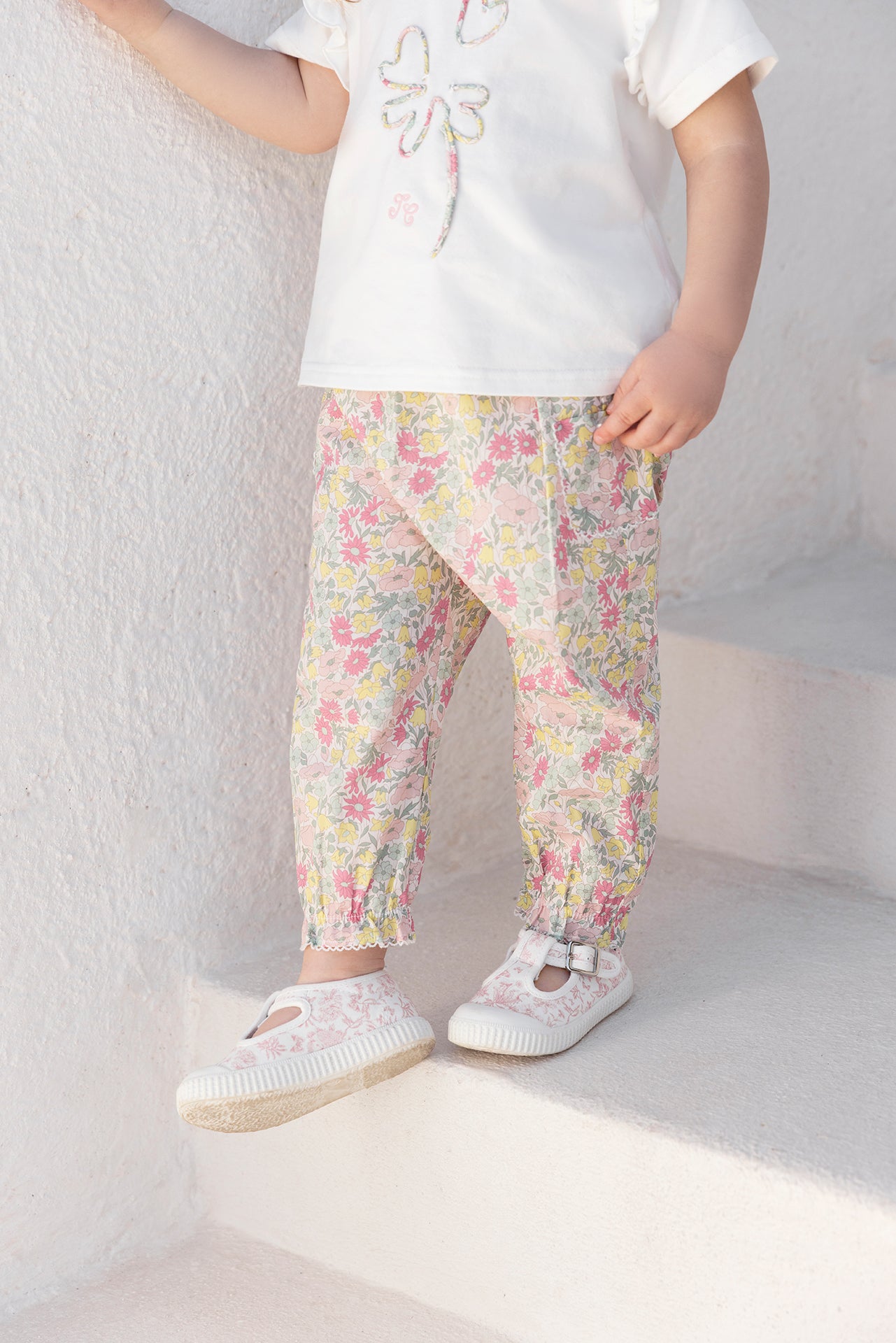 Pantalon - Coton imprimé tissu liberty