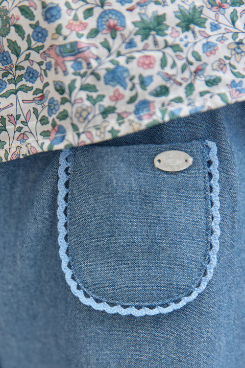 Hose – Indigo-Baumwolle Gemahlen - Image principale