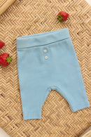 Leggings - Blau Horizont Knopf