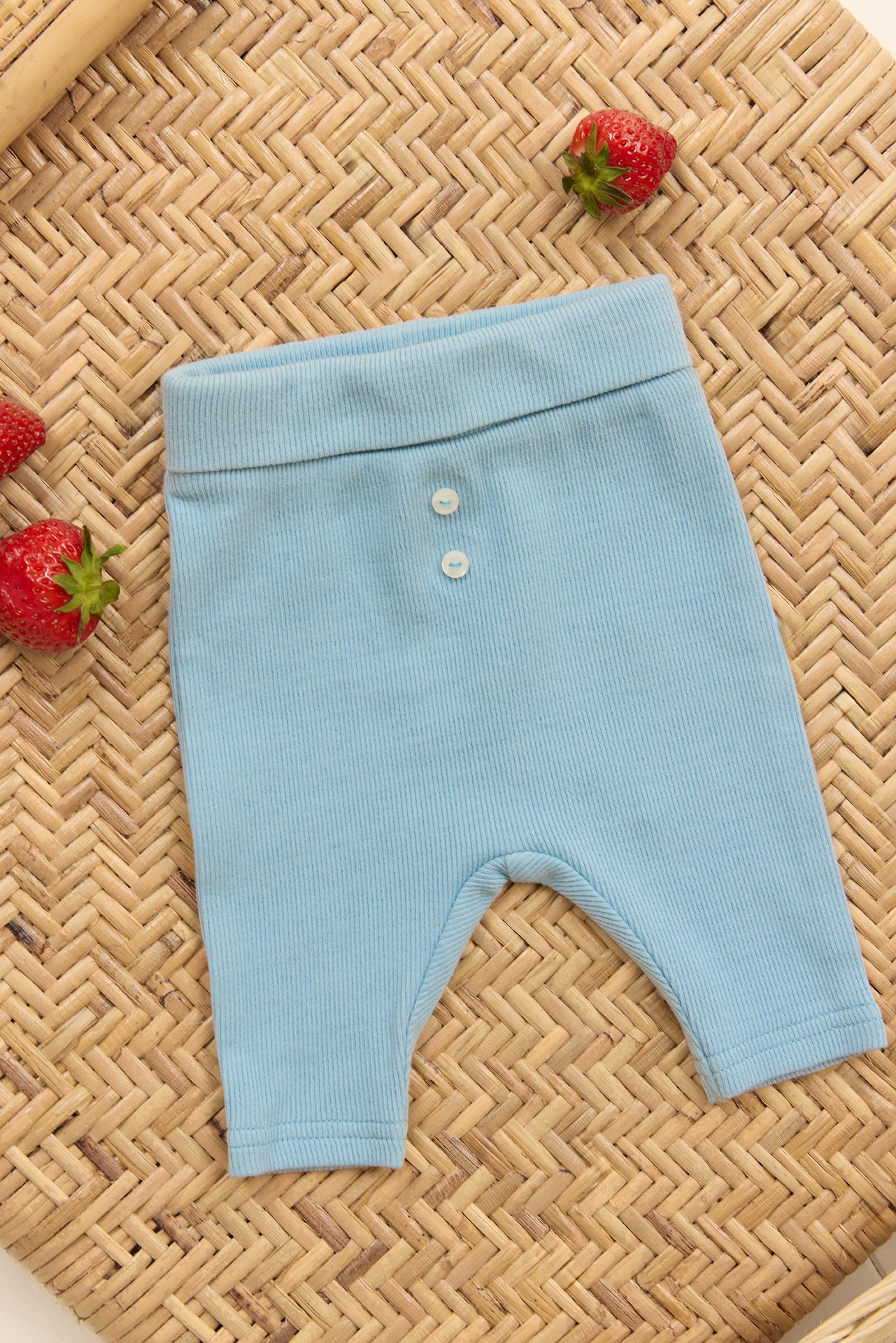 Leggings - Blau Horizont Knopf