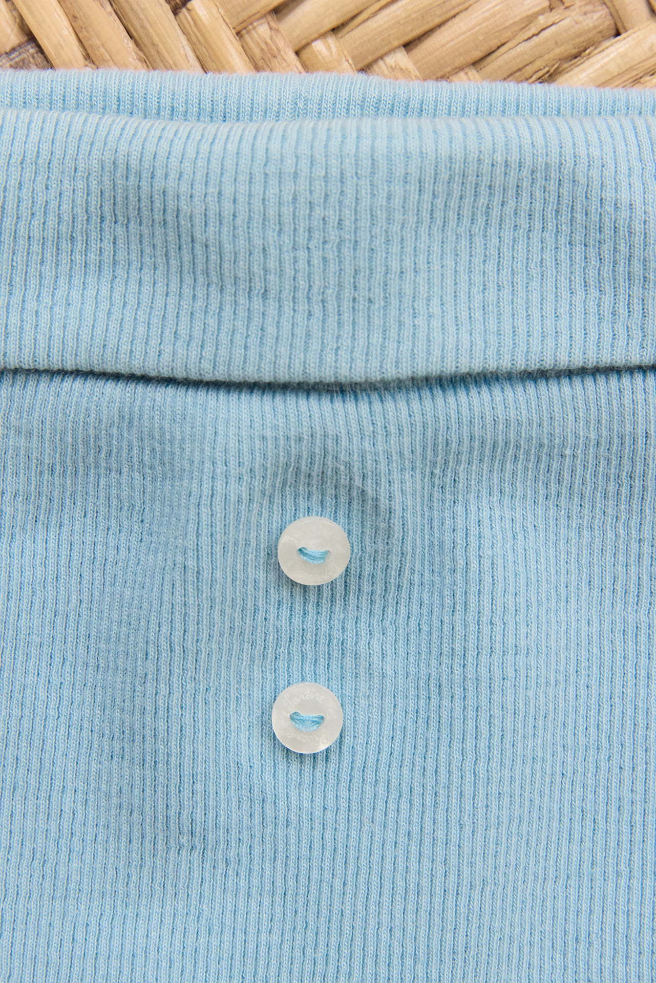 Leggings - Blau Horizont Knopf