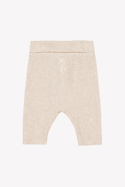 Legging - Beige chiné boutons - Image principale