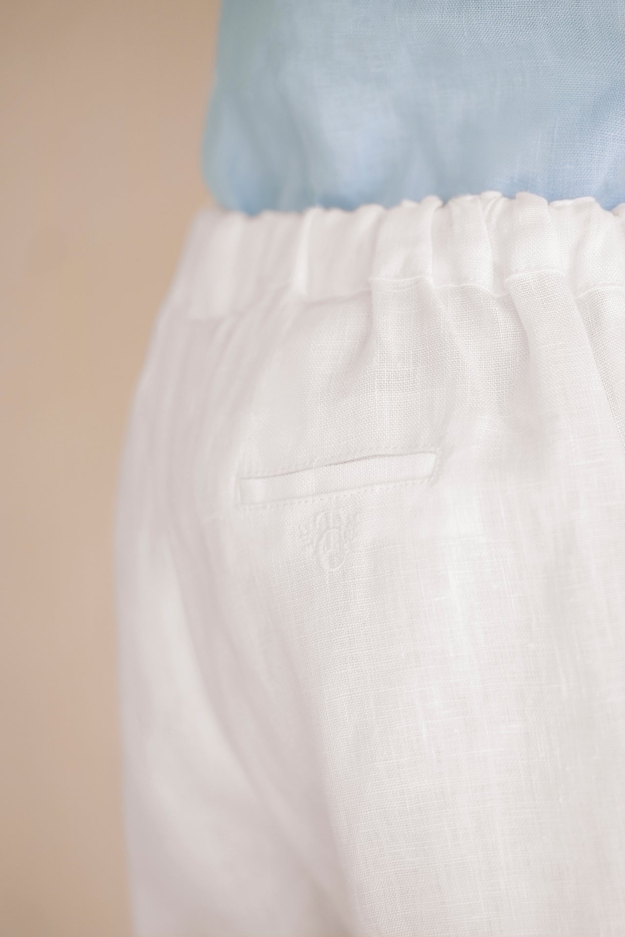 Short - Blanco Lino