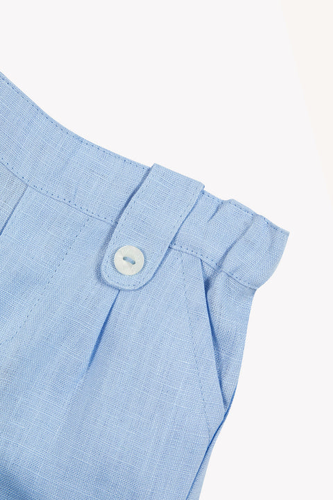 Kurze Hose - Blau Wolke Leinen - Image principale