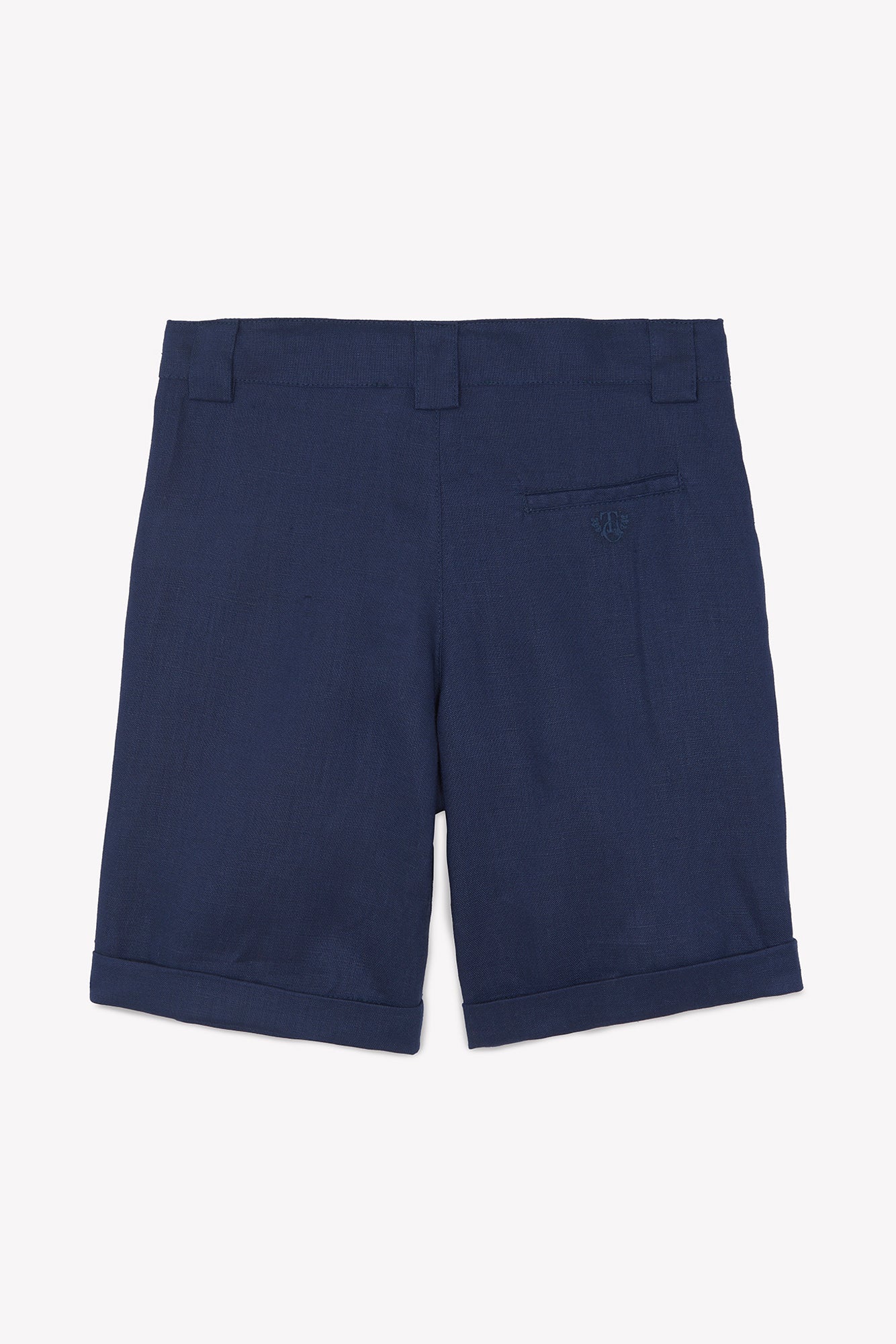 Kurze Hose - Marineblau Leinen Zeremonie