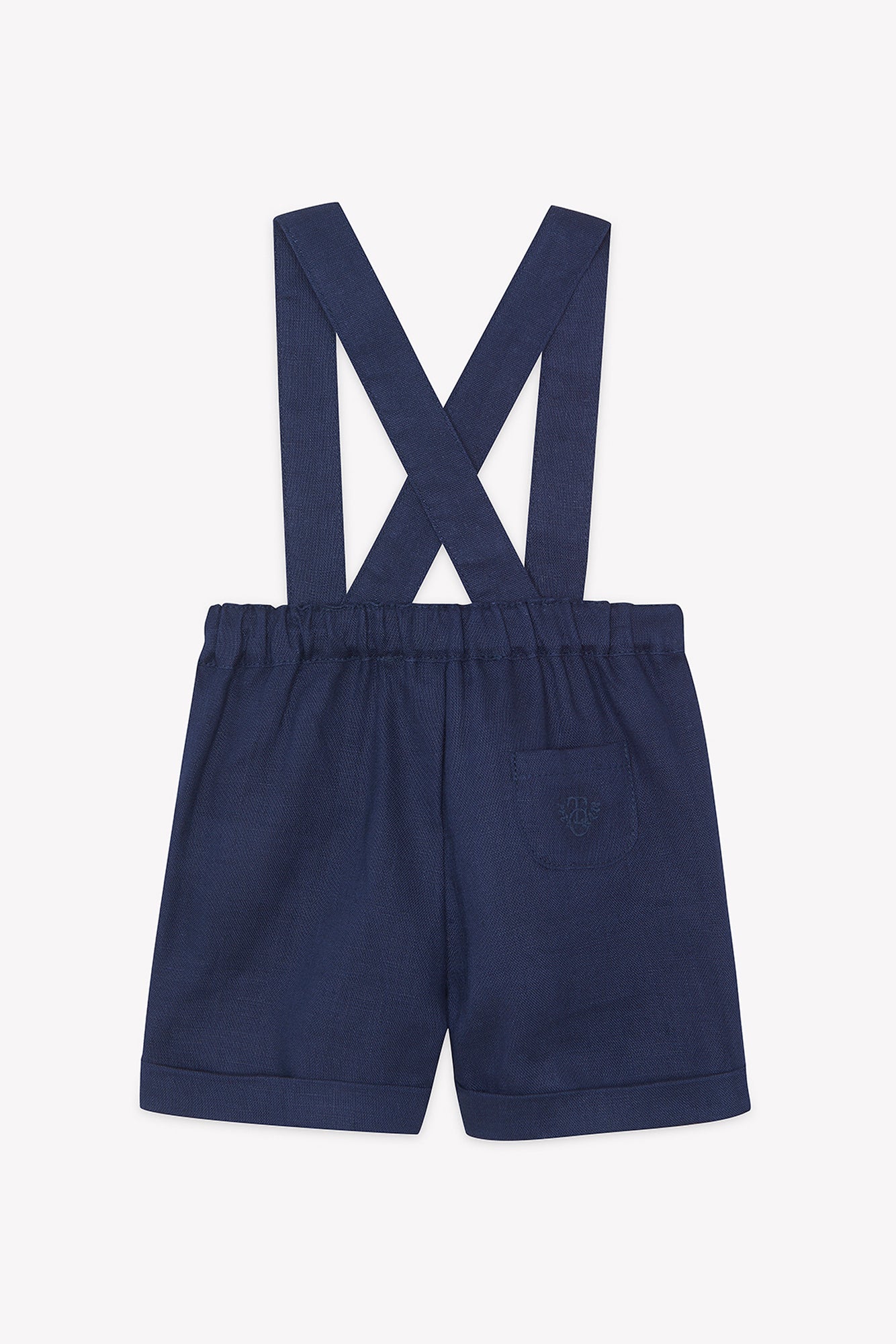 Overalls - Marineblau Leinen