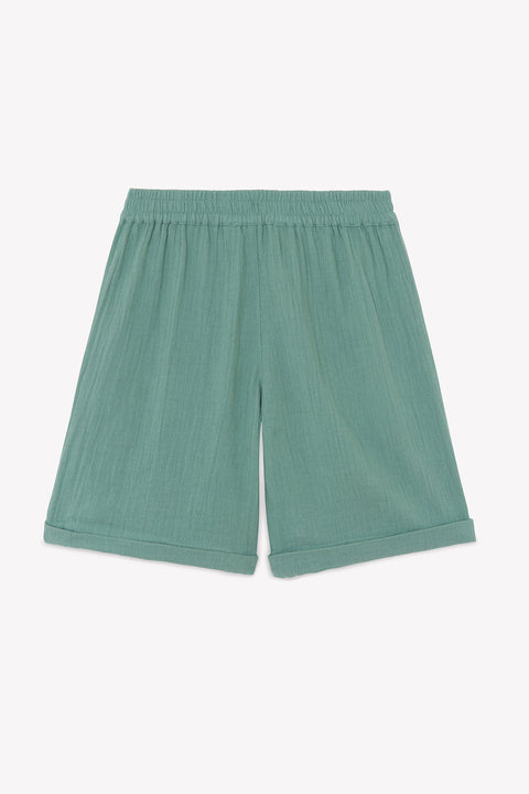 Kurze Hose - Khaki SaumBaumwolle - Image principale