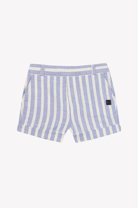 Short - Azul Rayas Dobladillo - Image principale