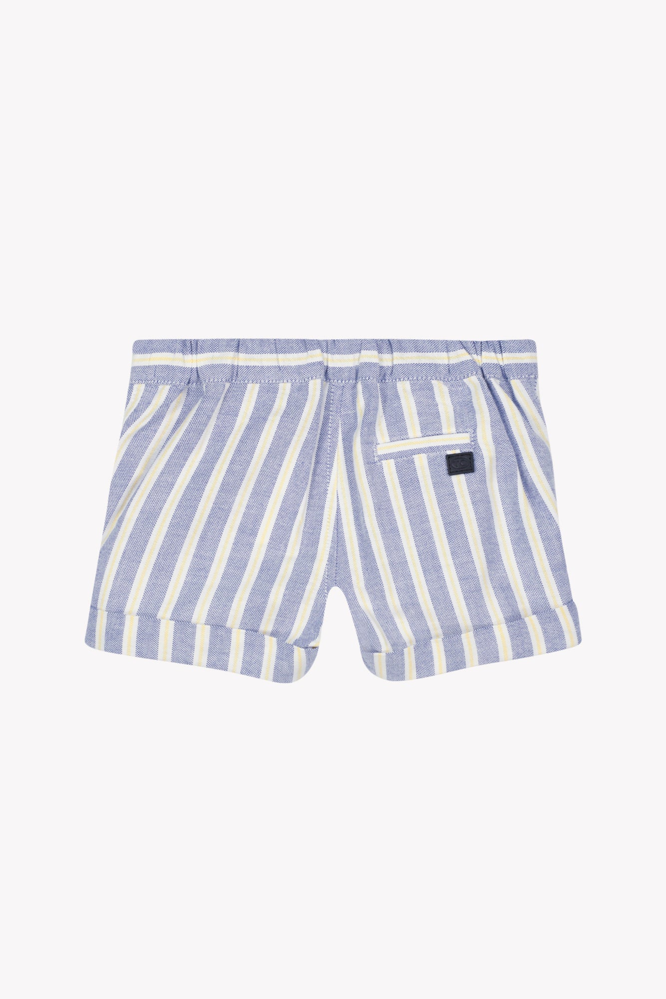 Kurze Hose - Blau Streifens Saum