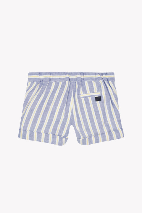 Kurze Hose - Blau Streifens Saum - Image principale