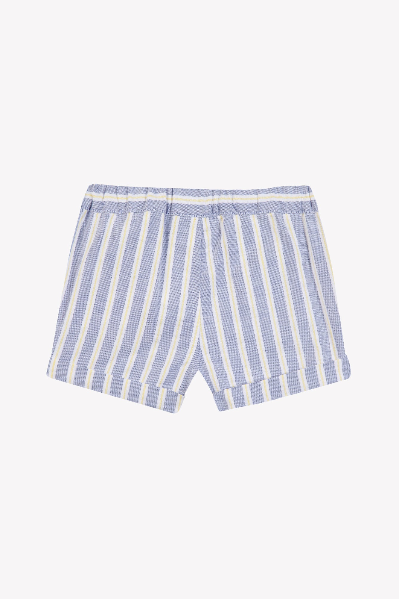 Short - Bleu coton rayures