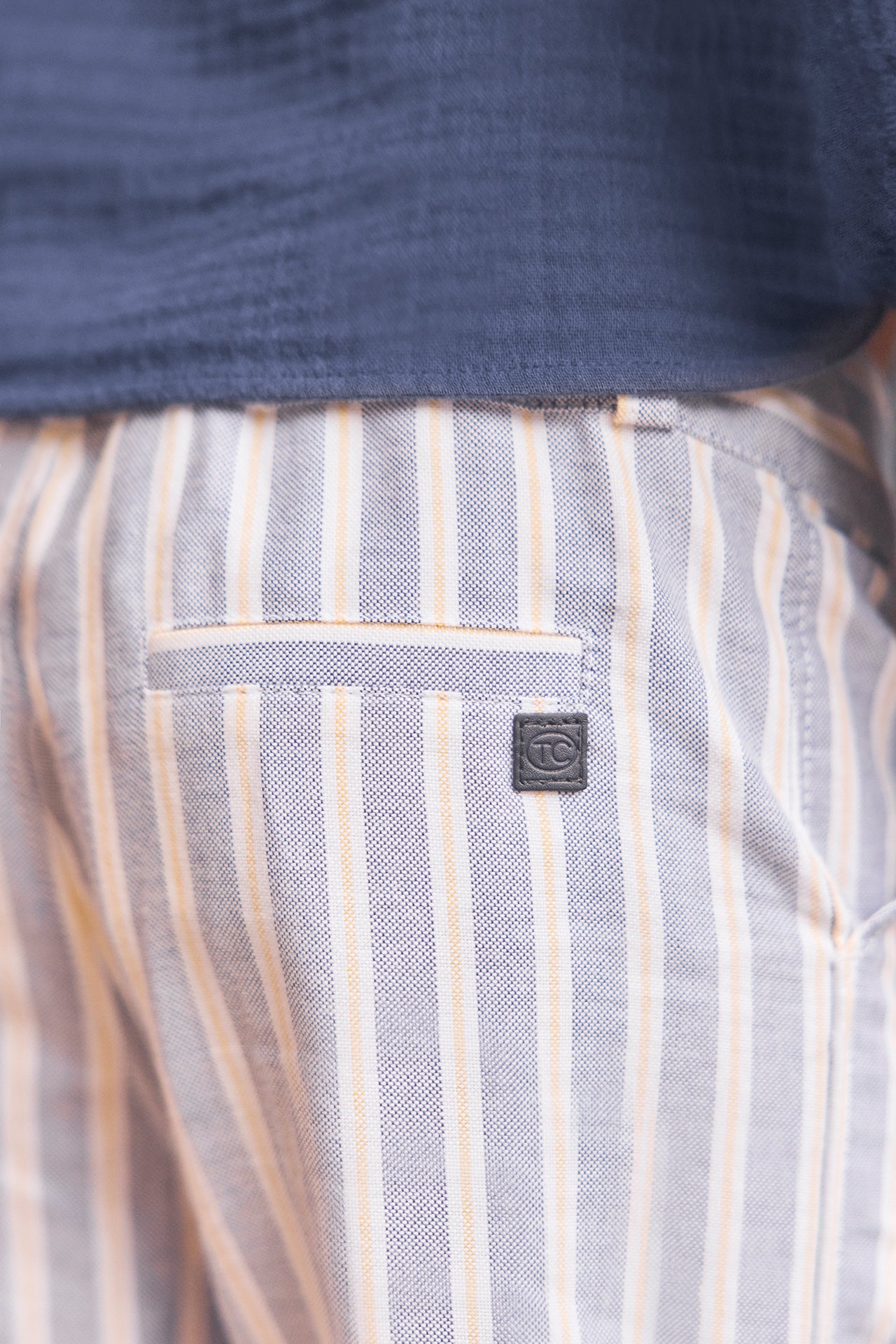 Kurze Hose - Blau Horizont Streifens