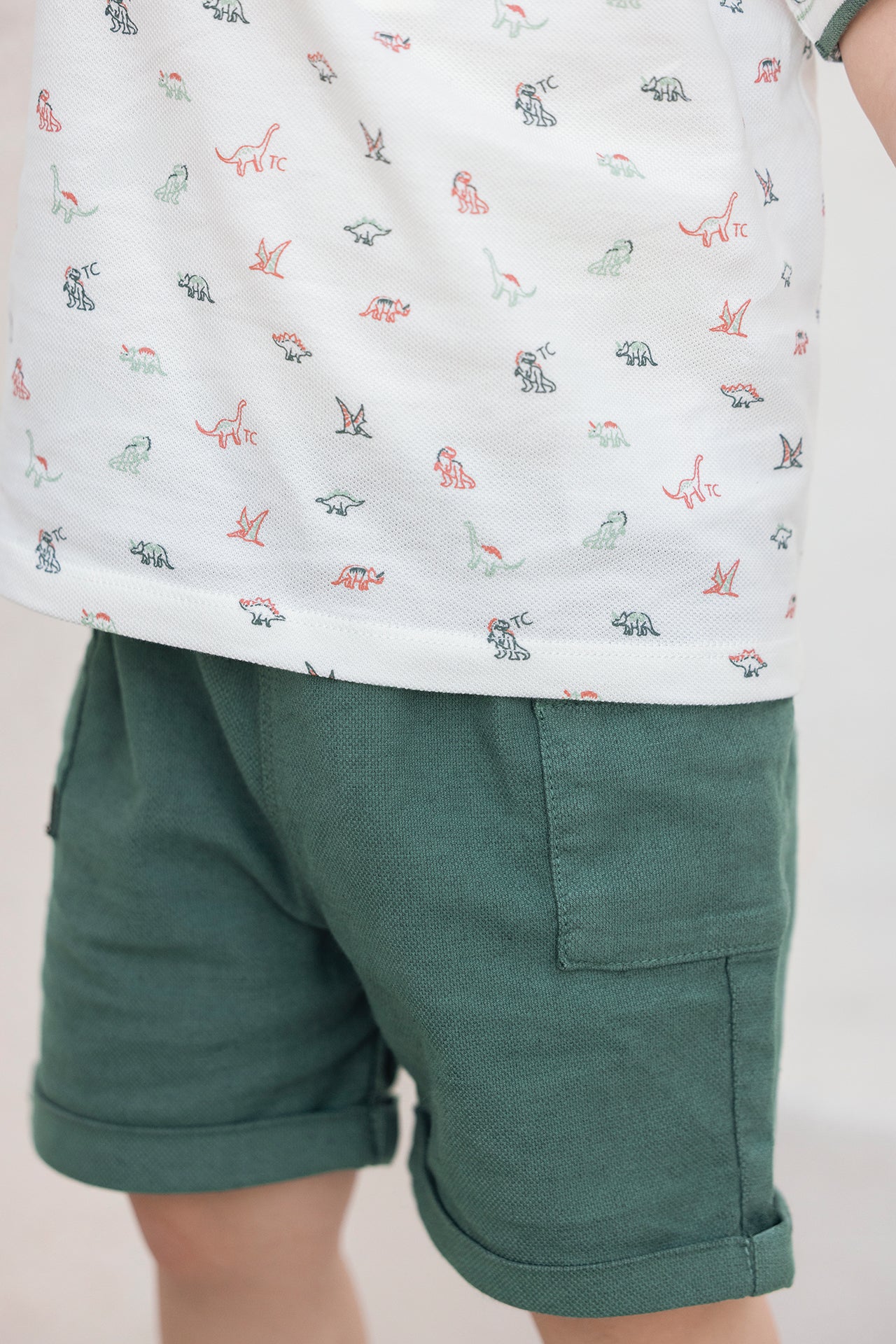 Short - Khaki Hem cotton