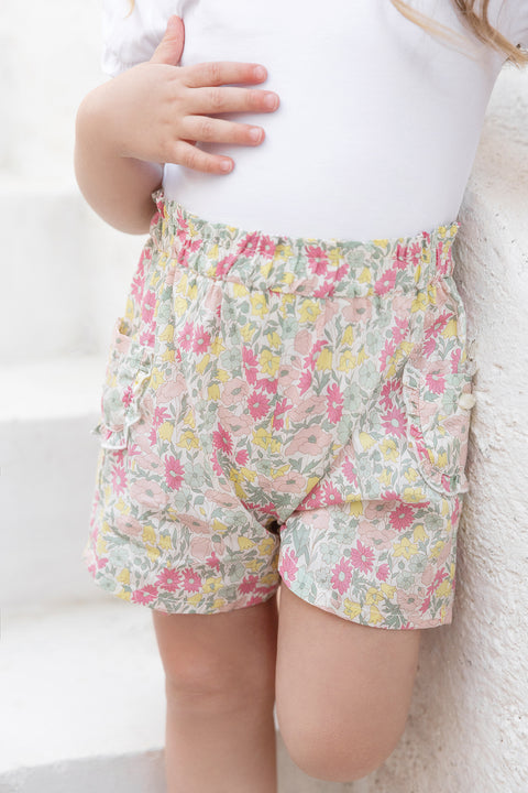Short - Coton imprimé tissu liberty - Image principale